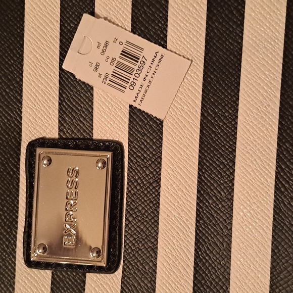 Express Black and White Wristlet - Picture 7 of 7
